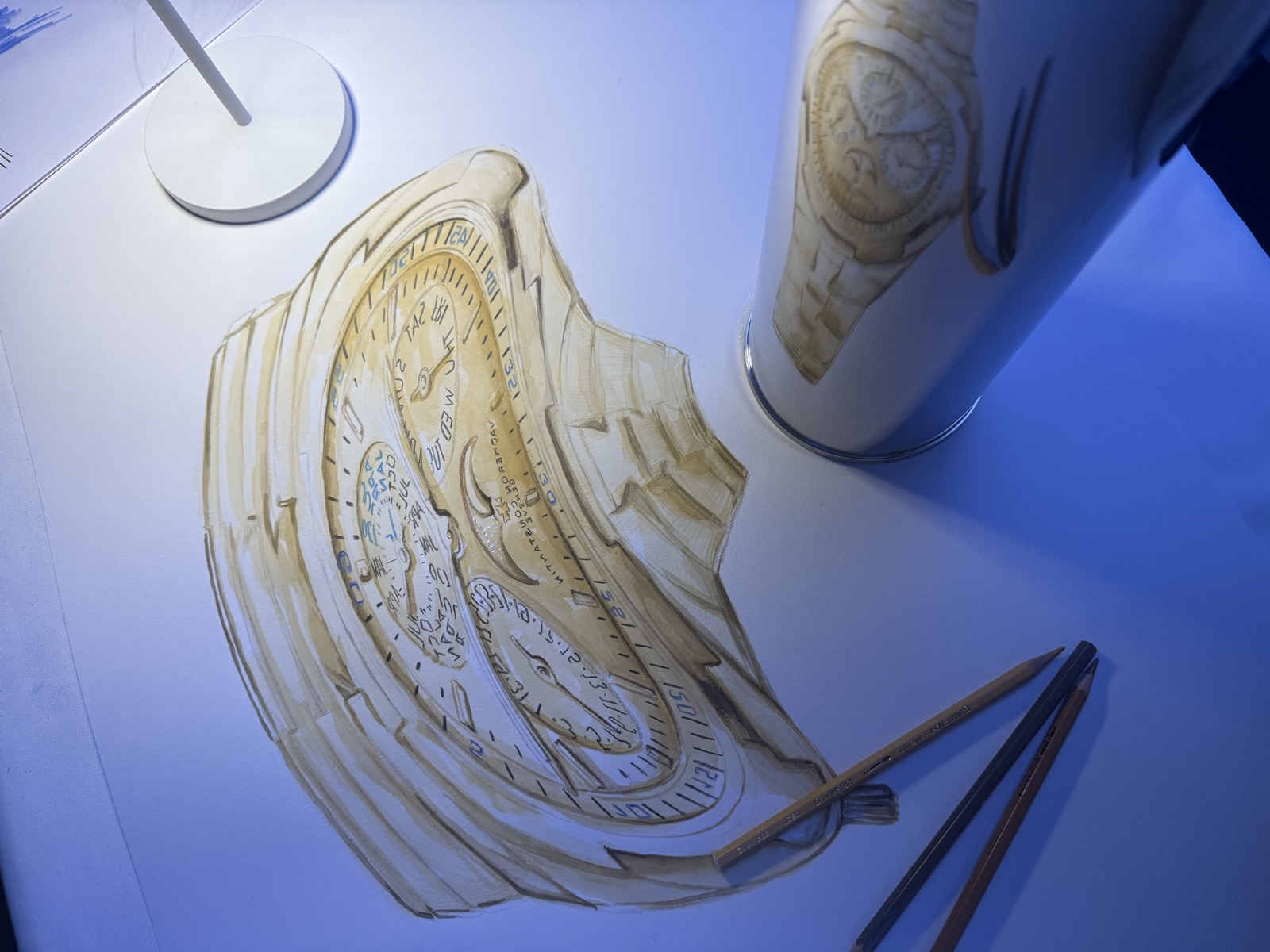 Vacheron Constantin Frankfurt — Watercolour sketching detail